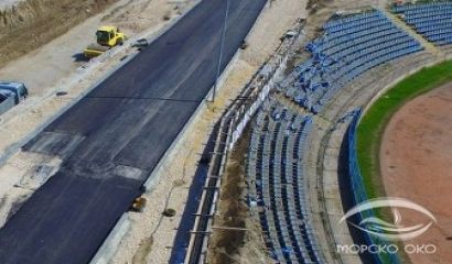 Трасето на новият бул 8222 Левски 8220 мина през трибуните на стадион