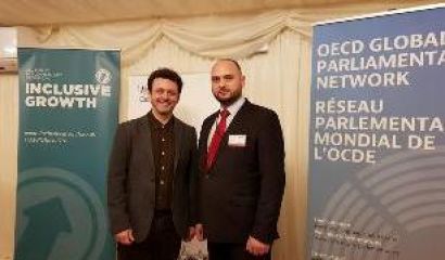 Народният представител от ГЕРБ Павел Христов който представя България на