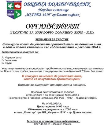 В град Долни чифлик, общината и Народно читалище Изгрев-1919 г.“